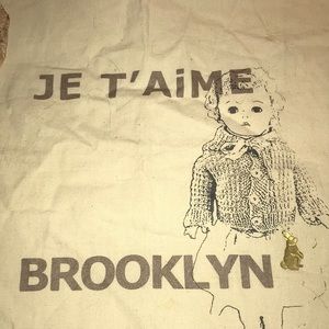 NWT, hand-silkscreened Atsuyo et Akiko tote—like a work of art